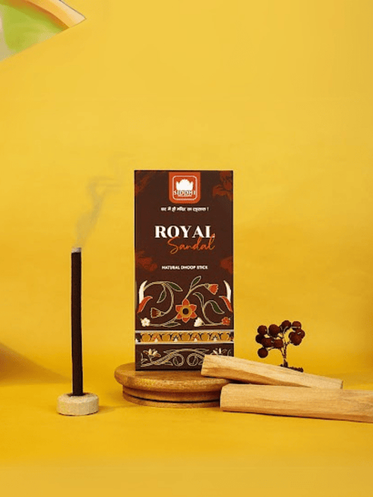 Siddhi Sugandh Sandal Royal Natural Dhoop Sticks - 50 gm