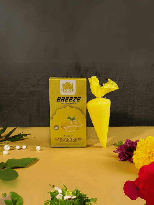 Siddhi Sugandh -Lemon Camphor Cone - 55 gm