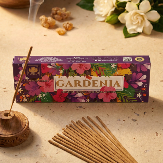 Gardenia Premium Hand-Rolled Masala Incense Sticks 200g | Luxury Floral Agarbatti