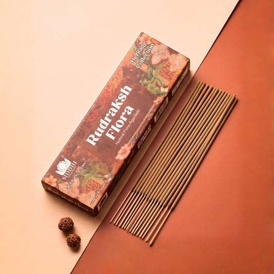 Rudraksh Flora Natural Flora Agarbatti 250g | Premium Woody Flora Incense Sticks