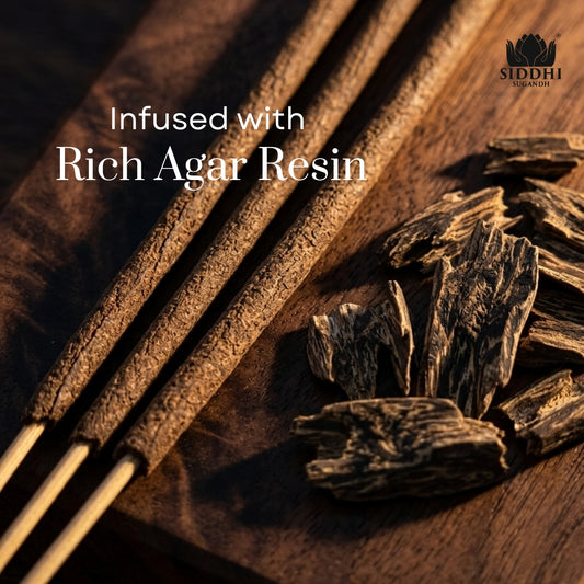 Agarwood Premium Hand-Rolled Incense Sticks 50g | Luxury Oud Agarbatti