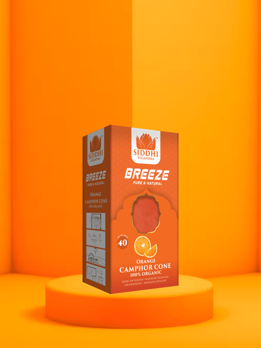 Siddhi Sugandh Orange Camphor Cone - 55 gm