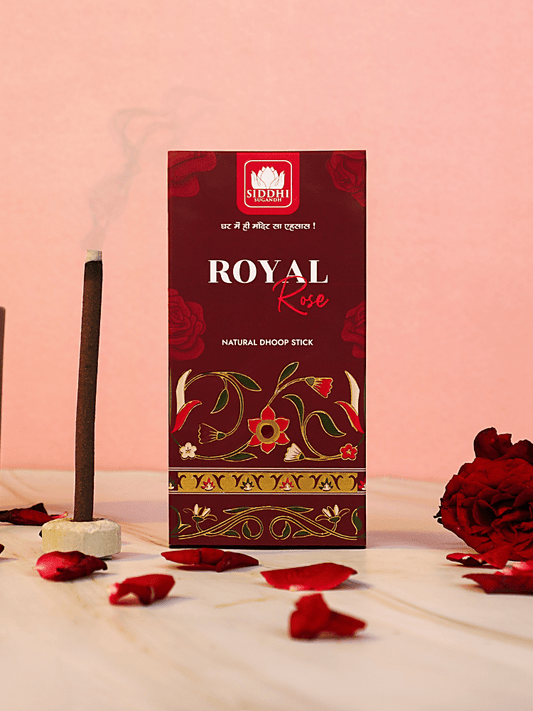 Siddhi Sugandh Rose Royal Natural Dhoop Sticks - 50 gm