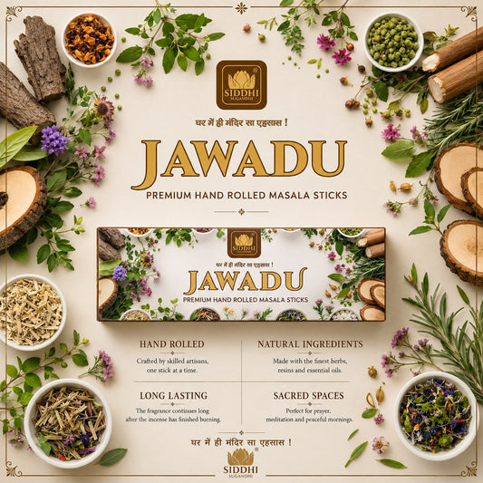 Javadu Premium Hand-Rolled Masala Incense Sticks 200g | Ancient Herbal Agarbatti