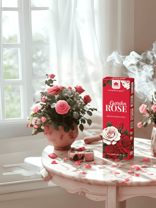 Garden Rose Premium Dhoop Sticks – 10 Sticks/Box  - Pack of 2