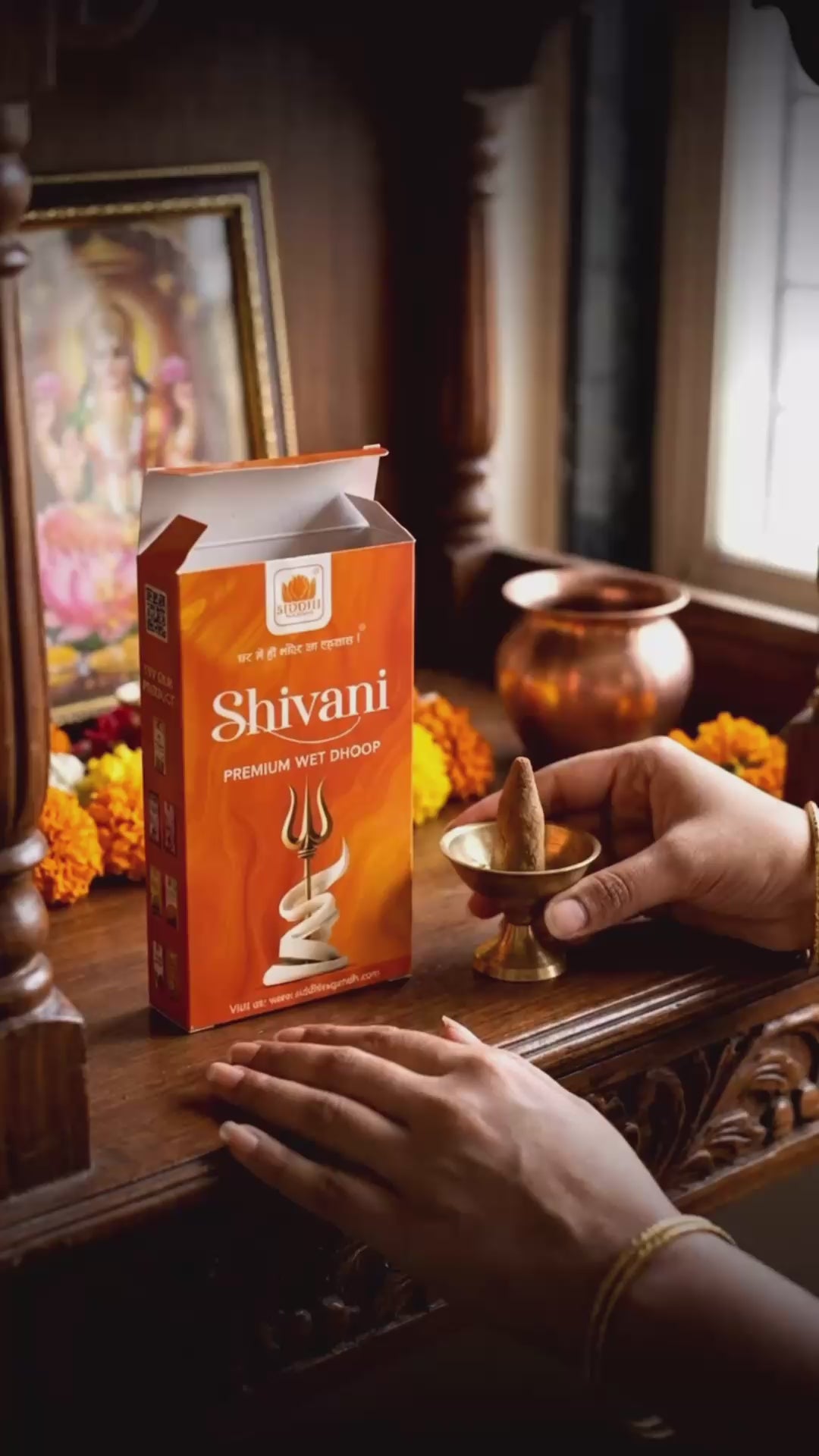 Shivani premium wet dhoop burning hawan like fragrance experience charcoal free