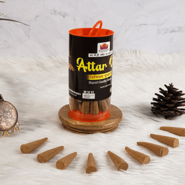 Siddhi Sugandh -Attar Oudh Premium ⁠Dhoop cone - 100 gm