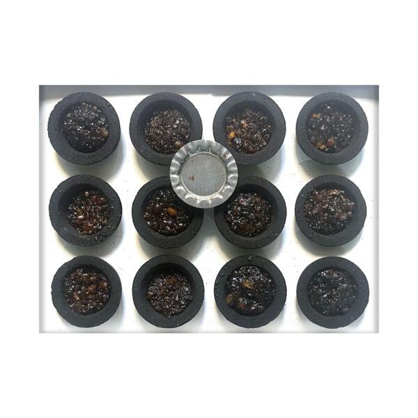 Siddhi Sugandh - Natural Guggal Cup Dhoop Belpatra - 12 cups - Image 3