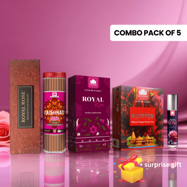 Royal Rose Bliss Combo – Pack of 5 with a Surprise Gift worth ₹250